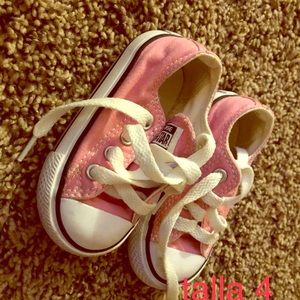 Toddler size 4 pink converse